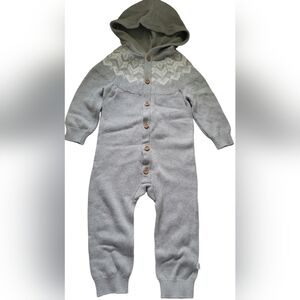 Carter's gray one piece sweater outfit 24 months